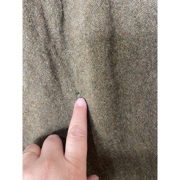 Vintage Pendleton 100% Virgin Wool Pants Womens Green Cropped Modified Size 16 - Picture 11 of 16